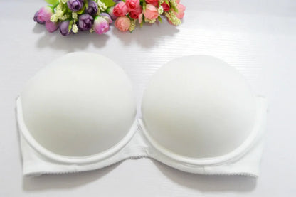 Hot Sexy Women Wedding Multiway Bralette Add 2 Cup Supper Padded Push Up Bra Strapless Bra Underwear Size 32 34 36 38 40 A B C D