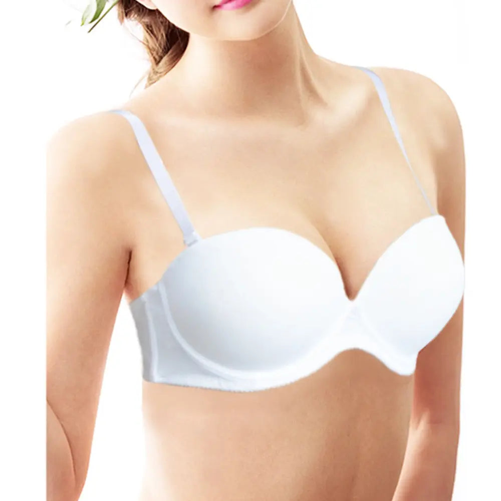 Hot Sexy Women Wedding Multiway Bralette Add 2 Cup Supper Padded Push Up Bra Strapless Bra Underwear Size 32 34 36 38 40 A B C D