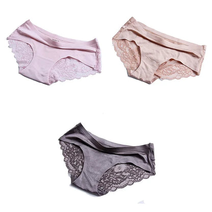 Panties Women's Lace Female Underwear Seamless Panties Sexy Panties Mid-Rise Silky Panties Cotton Crotch Briefs Dropshipping 4XL