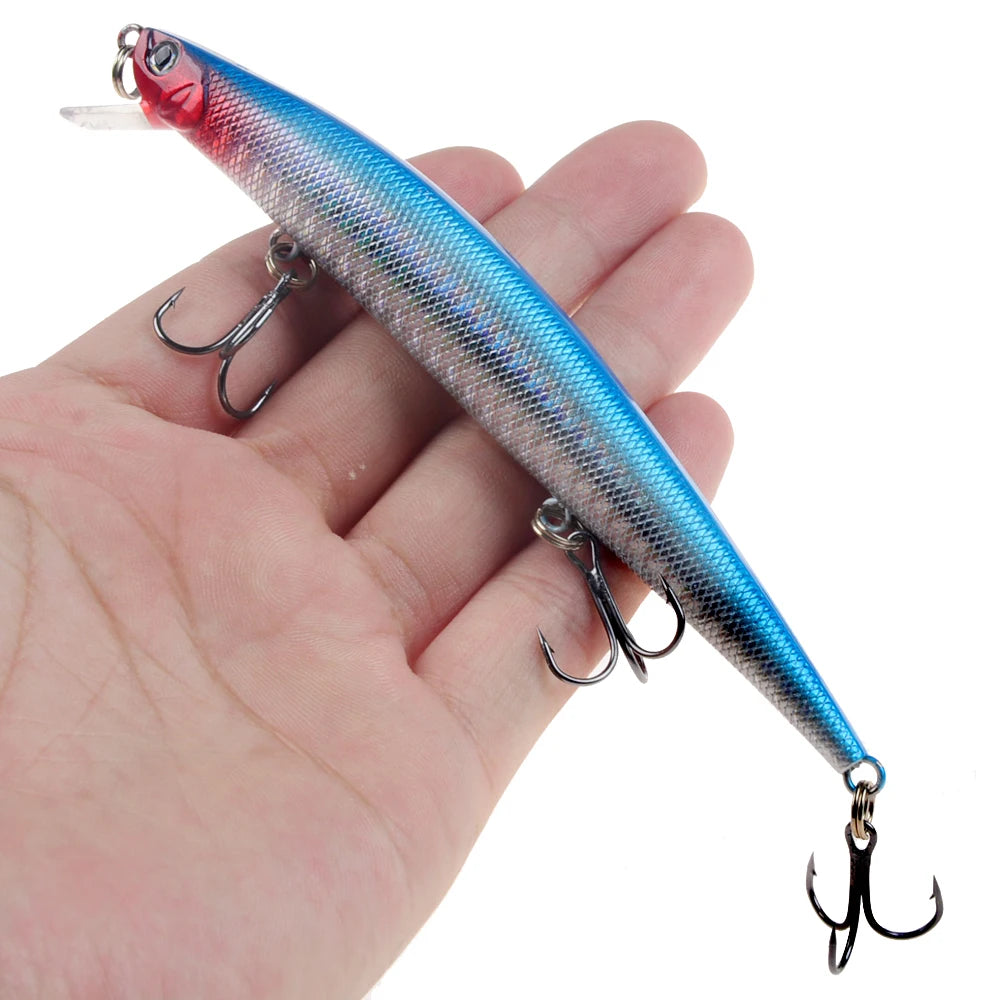 1pcs Fishing Lures 12.5cm/12g Minnow Lure Rattling High Quality Hard Bait Crankbait Wobbler Fishing Tackle Leurre Peche For Pike