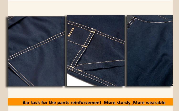 Multi Pocket Work Bib Overalls Men With Knee Pads Working Uniforms Repairman