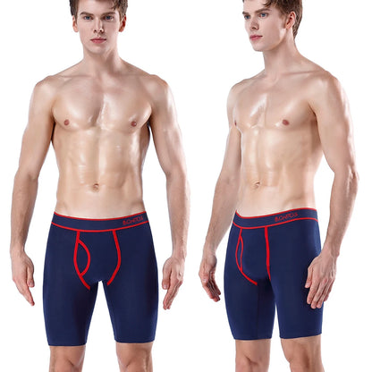 BONITOS 5-pack Långa Boxershorts – Kamouflage, Gylf, Bekväm Passform, S–XXL