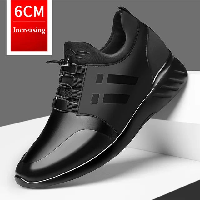 Höjande sneakers för herr – dold klack 6–8 cm, andningsbart material