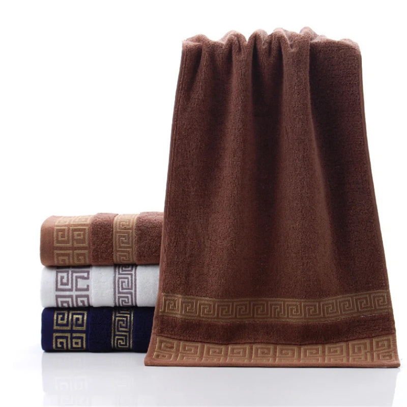 100% Pure Cotton Towel 34x73cm Embroidered Towels  For Adults Quick-Dry Thicken Soft Face Towels Absorbent
