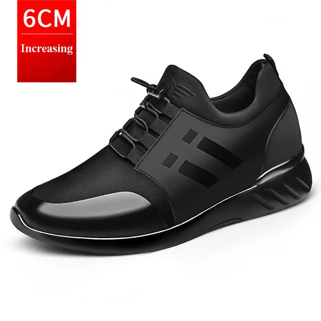 Höjande sneakers för herr – dold klack 6–8 cm, andningsbart material