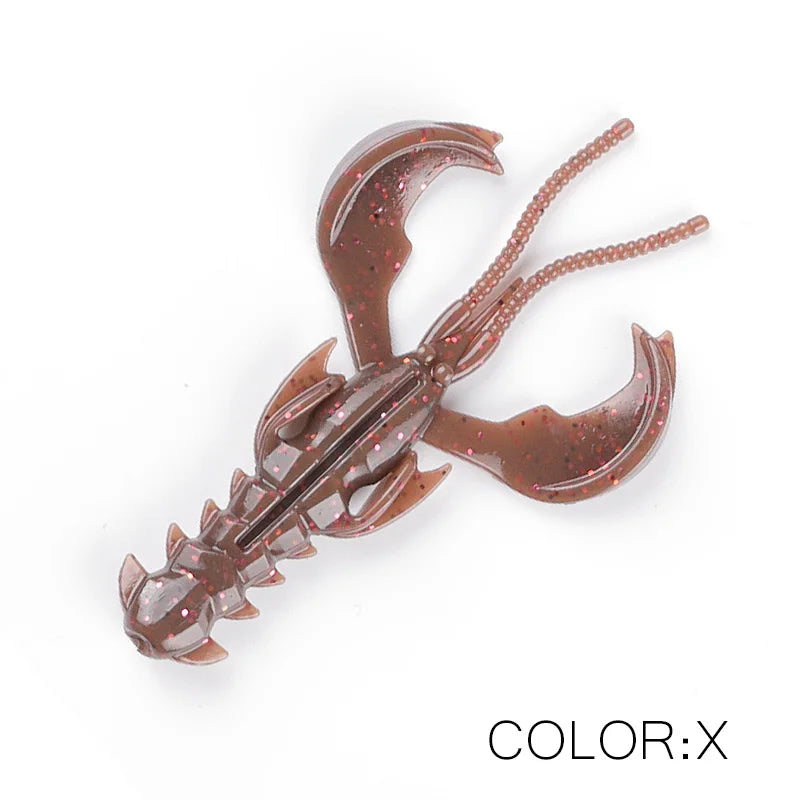 Supercontinent Crazy Lures 65mm/10pcs 40mm/20pcs Soft Lure Fishing Lures Shrimp Lobster Soft Plastic Lure Fishing Lures