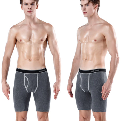 BONITOS 5-pack Långa Boxershorts – Kamouflage, Gylf, Bekväm Passform, S–XXL