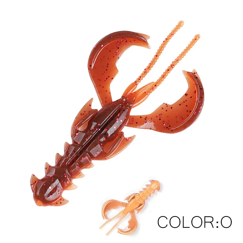 Supercontinent Crazy Lures 65mm/10pcs 40mm/20pcs Soft Lure Fishing Lures Shrimp Lobster Soft Plastic Lure Fishing Lures