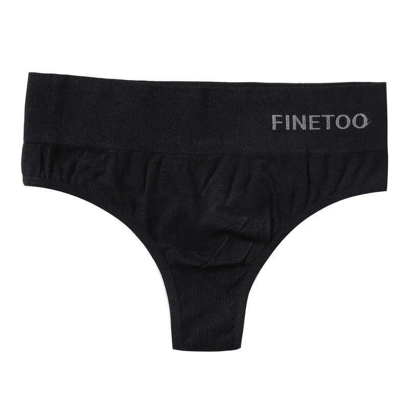 FINETOO 2PCS/Set M-2XL Bodyshaper G-String Panties Women Slim Underwear Female Lingerie Sexy Lady Thongs High Waist Underpants