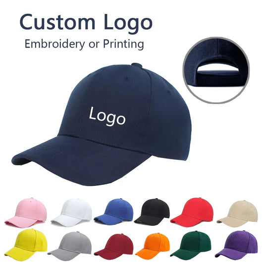 Grossistkeps Anpassad Brodyr Tryck – 21 Färger Polyester Unisex Volymrabatt 1–30+ Kepsar Med/Utan Logotyp Profilkläder Reklamkeps