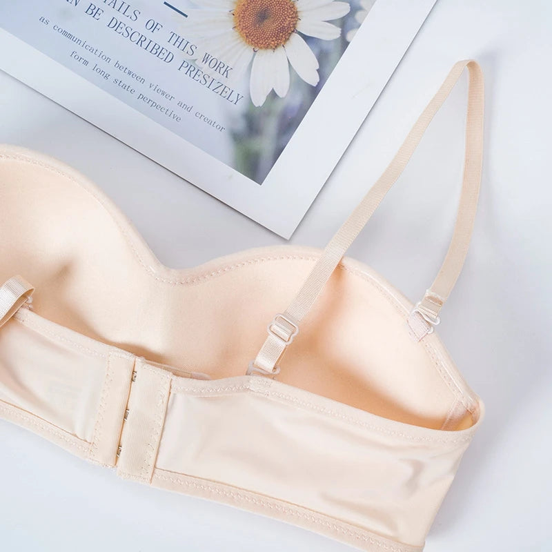 Women Invisible Bra Strapless Bralette 1/2 Cup Women's Underwear Sexy Lingerie Female Seamless Party Wedding Bras