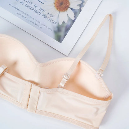 Women Invisible Bra Strapless Bralette 1/2 Cup Women's Underwear Sexy Lingerie Female Seamless Party Wedding Bras