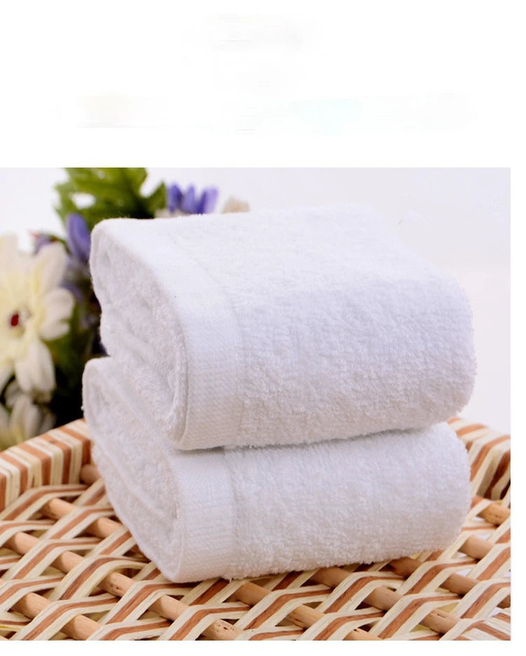 5pcs Small square towel pure cotton kindergarten white square towel foot therapy Hotel Hotel napkin small towel towels bathroom