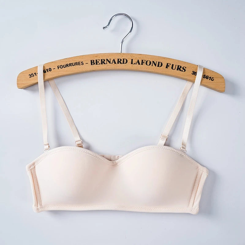 Women Invisible Bra Strapless Bralette 1/2 Cup Women's Underwear Sexy Lingerie Female Seamless Party Wedding Bras