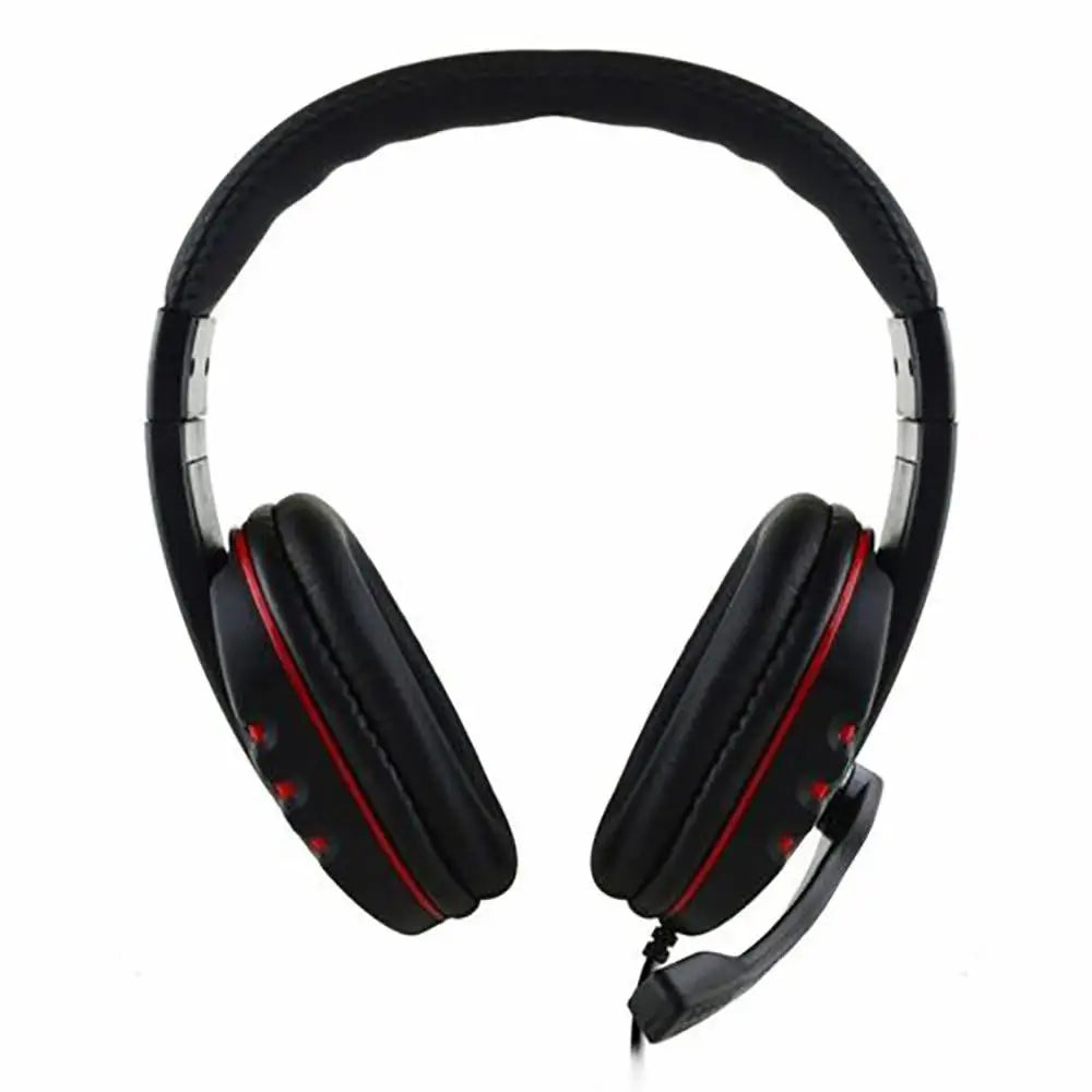 Gaming Headset 3,5mm Over-Ear – HD-mikrofon Omnidirektionell Stereo PS4 PC Smartphone 210x190x90mm Röd Blå