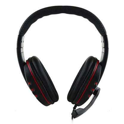 Gaming Headset 3,5mm Over-Ear – HD-mikrofon Omnidirektionell Stereo PS4 PC Smartphone 210x190x90mm Röd Blå