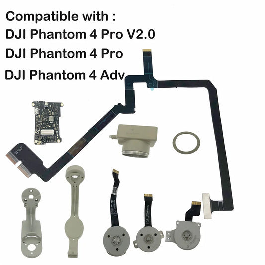 Gimbalreservdelar för DJI Phantom 4 Pro / Adv / V2.0 – Motor, arm, kabel & mer