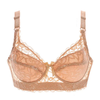 Hot Full cup thin underwear small bra plus size wireless adjustable lace Women's bra breast cover B C D cup Large size Lace Bras
