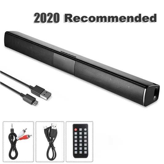20W Bluetooth Soundbar för TV och PC – Trådlös och kabelansluten