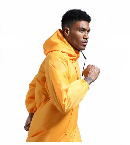 Waterproof One-Piece Overalls With Hood Oil-Resistant Work Safety Clothing Coverall For Sparying Painting Factory Clothes