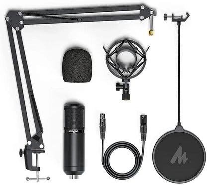 MAONO PM320S XLR Condenser Microphone Kit Professional Cardioid Vocal Studio Recording Mic for Streaming Voice Over Home-Studio