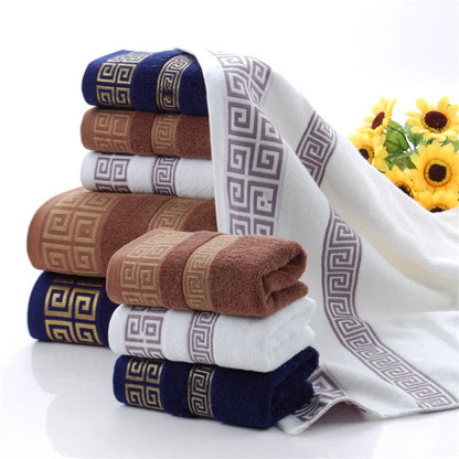 100% Pure Cotton Towel 34x73cm Embroidered Towels  For Adults Quick-Dry Thicken Soft Face Towels Absorbent