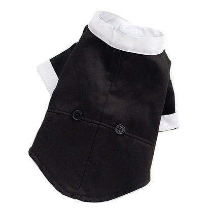 Dog Suit with Bow Tie Pet Tuxedo for Small Dogs Cats Formal Cat Clothes Puppy Outfits Pet Costume for Wedding Birthday Halloween