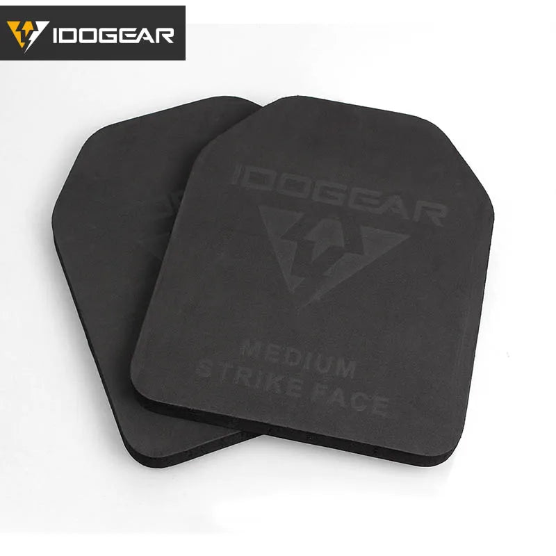 IDOGEAR EVA-skumplattor för airsoftväst – 2-pack, svart