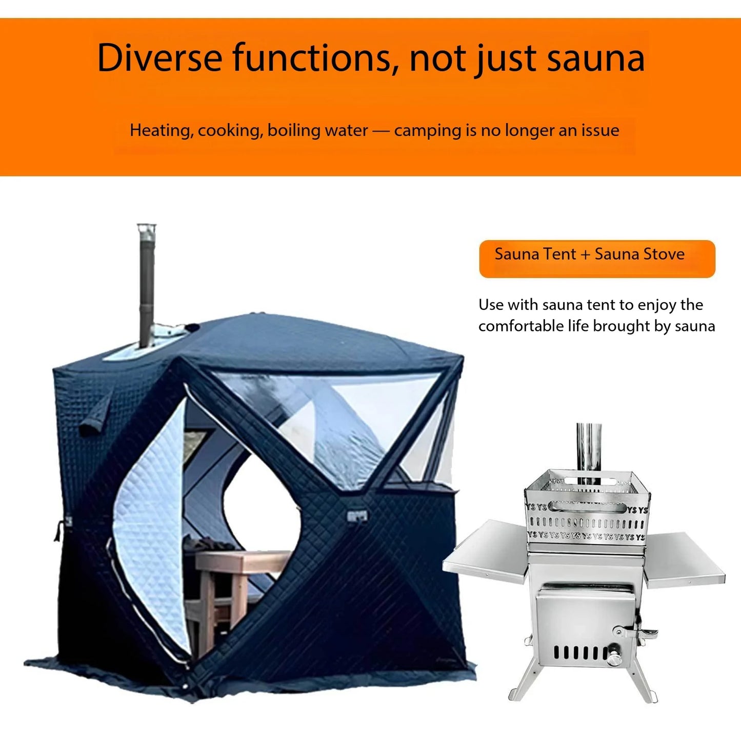 Indoor Pellet Stove Fireplace ACrylic Main Material Solid Hemlock Wood Burning Oven with Dry Steam Function for Villas