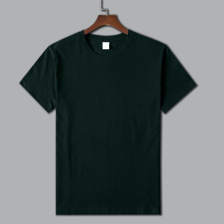 MRMT 2026 Brand New Man's 220g Pure Cotton T Shirt Men Man Solid Color Short Sleeved Combed Cotton Round Neck Thickening