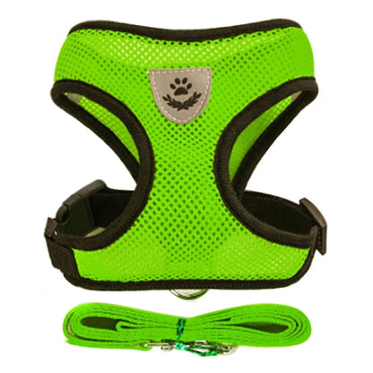 Dog Harness Cat Harness Dogs Leashs Training Soft Mesh Chest Strap Supplies Adjustable Outdoor Walking Cat Lead For Dog And Cats