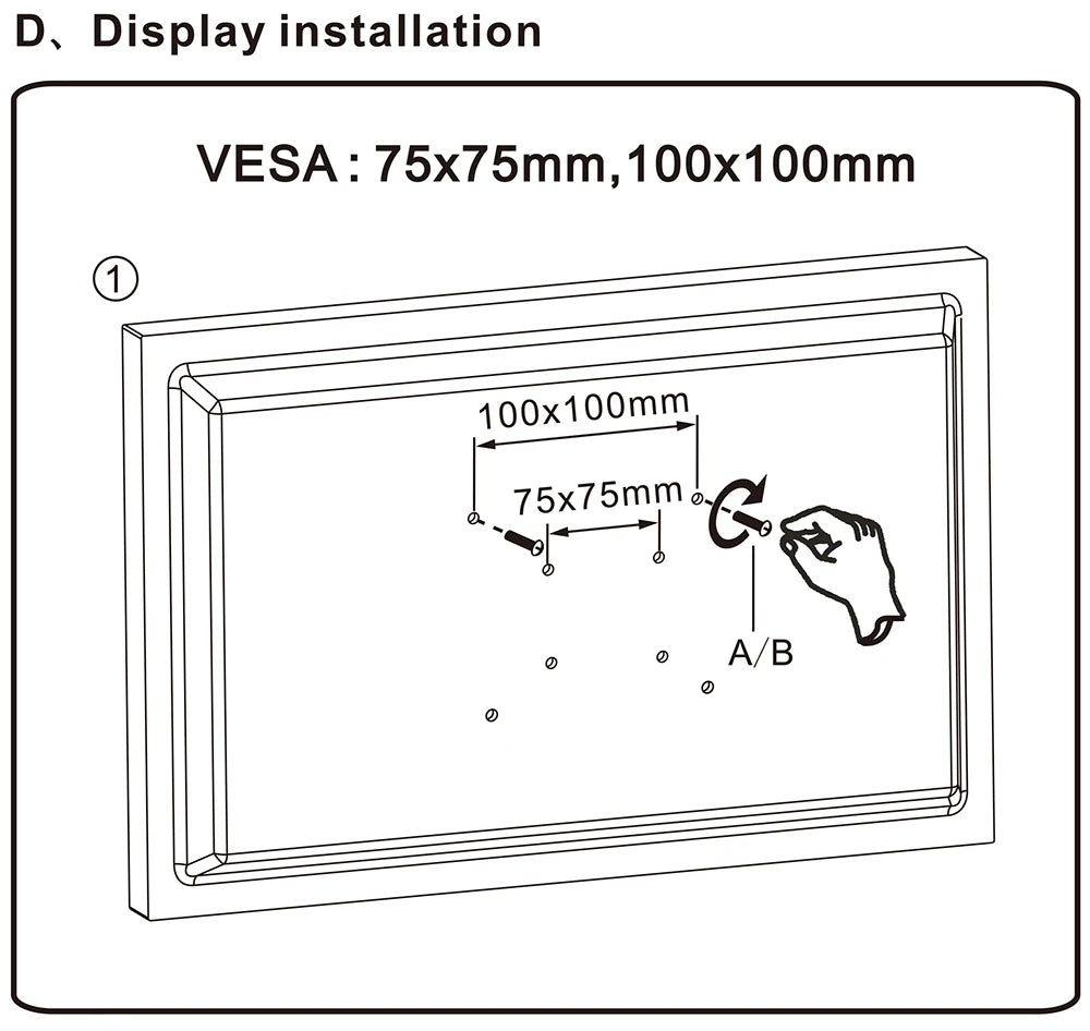NB NORTH BAYOU F80 A5 Desktop Gas Spring 17-30" LCD LED Monitor Holder Mount Arm Full Motion Display Stand Loading 2-9 Kgs