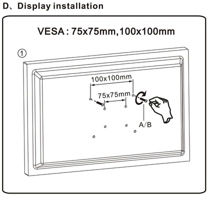 NB NORTH BAYOU F80 A5 Desktop Gas Spring 17-30" LCD LED Monitor Holder Mount Arm Full Motion Display Stand Loading 2-9 Kgs