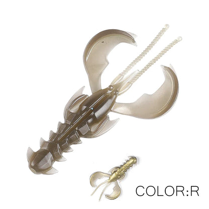Supercontinent Crazy Lures 65mm/10pcs 40mm/20pcs Soft Lure Fishing Lures Shrimp Lobster Soft Plastic Lure Fishing Lures
