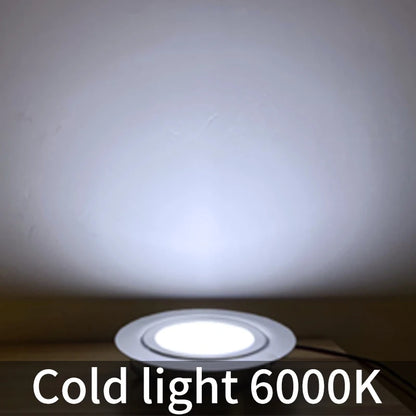 Ultratunn LED Downlight IP65 – 3W, DC 12V/24V, Varmvit/Neutralvit/Kallvit, Svart/Vit/Silver/Rostfritt, Husbil & Badrum
