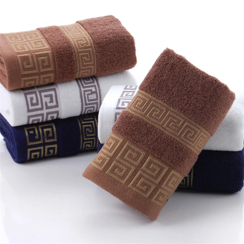 100% Pure Cotton Towel 34x73cm Embroidered Towels  For Adults Quick-Dry Thicken Soft Face Towels Absorbent