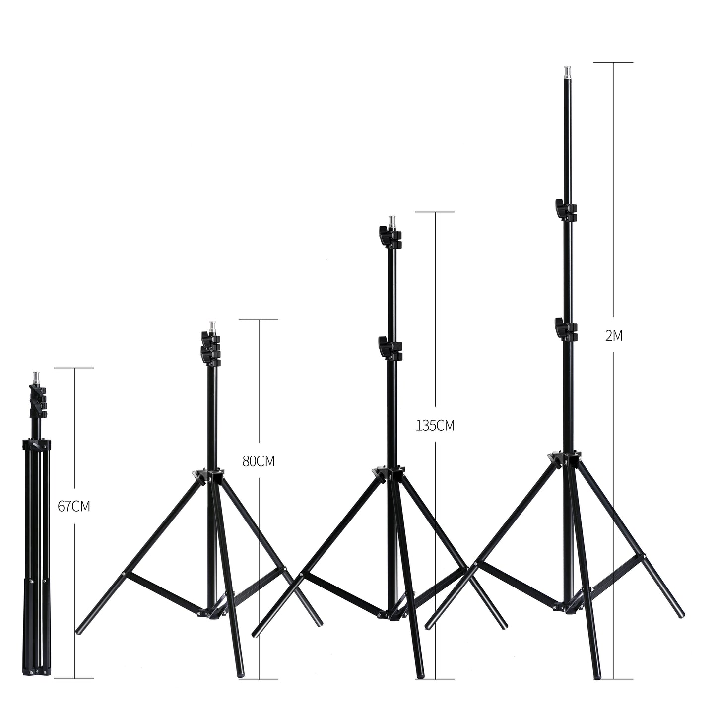 SH 1pc-3Pcs Photography 50x70CM Softbox Lighting Kits Professional Light System With E27 Photographic Bulbs Photo Studio