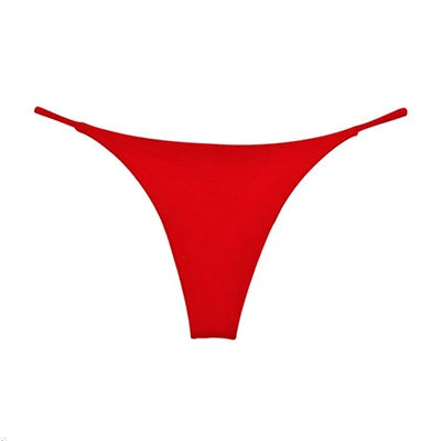 G-string Panties Cotton Women's Underwear Sexy Panties Female Underpants Thong Solid Color Pantys Lingerie M-XL Low-Rise Design