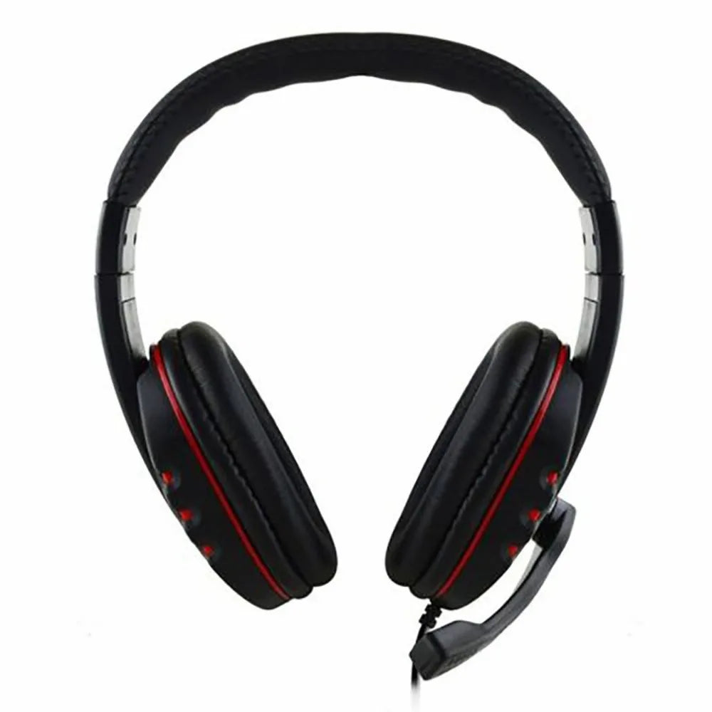 Gaming Headset 3,5mm Over-Ear – HD-mikrofon Omnidirektionell Stereo PS4 PC Smartphone 210x190x90mm Röd Blå