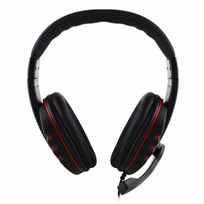 Gaming Headset 3,5mm Over-Ear – HD-mikrofon Omnidirektionell Stereo PS4 PC Smartphone 210x190x90mm Röd Blå
