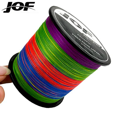 JOF 8 Strands 1000M 500M 300M 100M Braided Fishing Line Carp Fishing Weaves Linha de Pesca Multifilamento 8 fios