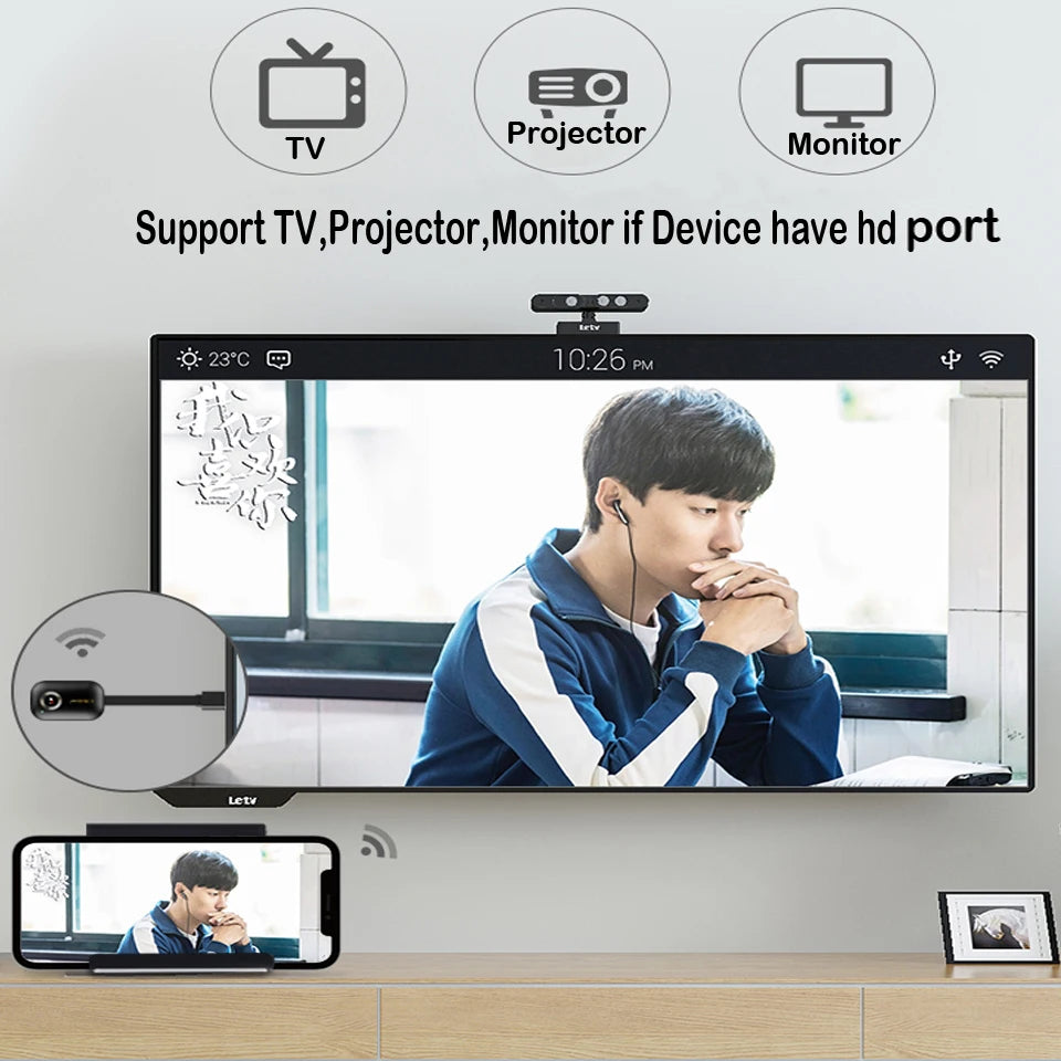 Mirascreen G9 Plus 2.4G/5G 4K Miracast Wifi for DLNA AirPlay HD TV Stick Wifi Display Dongle Receiver for IOS Android Windows