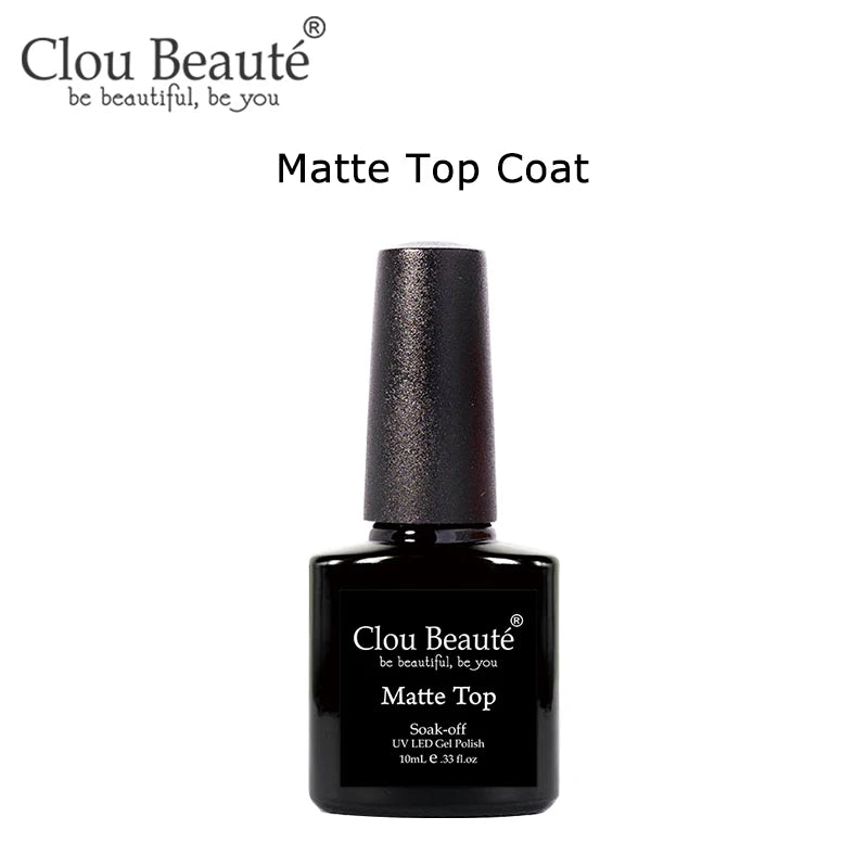 Clou Beaute Gel Nail Polish Neon Brown Royal Blue Red Green Pastal Nude Nail Art Varnishes Gel Lacquer Top Coat UV Gel Nail