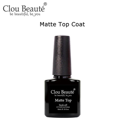 Clou Beaute Gel Nail Polish Neon Brown Royal Blue Red Green Pastal Nude Nail Art Varnishes Gel Lacquer Top Coat UV Gel Nail