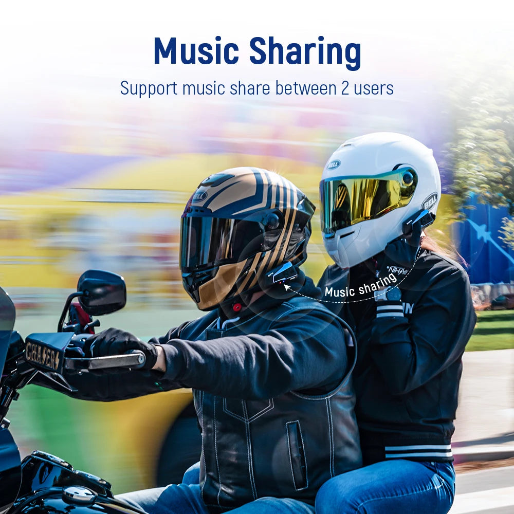 LEXIN B4FM-X intercom för MC-hjälm med Bluetooth och musikdelning