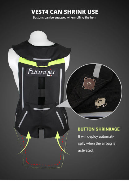 Motorcycle Airbag Vest Motorcycle Jacket Safty Life Jacket Moto Air Bag Vest Motocross Riding CE Airbag Reflective Safety Vest