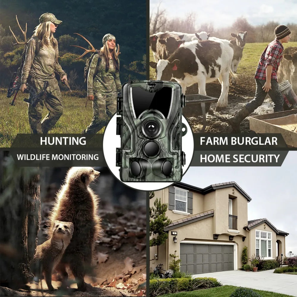 1080P Night Vision Trail Hunting Camera 20MP HC801A-LI with 5000mAh Lithium Battery Wild Photo Trap