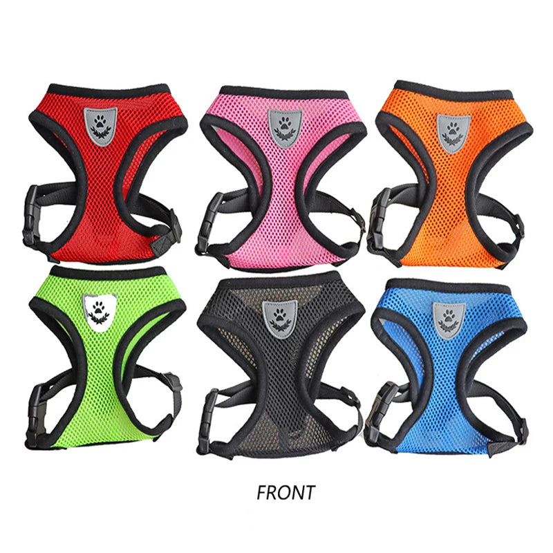 Dog Harness Cat Harness Dogs Leashs Training Soft Mesh Chest Strap Supplies Adjustable Outdoor Walking Cat Lead For Dog And Cats