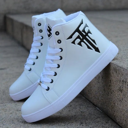 2021 New Men's High Top Sports Shoes Vulcanized Shoes Canvas Shoes Men's Casual Sports Shoes Autumn and Winter Skateboard Shoes