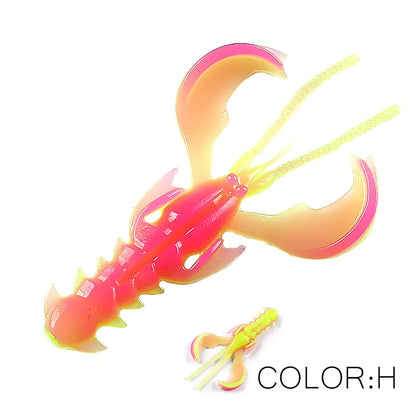 Supercontinent Crazy Lures 65mm/10pcs 40mm/20pcs Soft Lure Fishing Lures Shrimp Lobster Soft Plastic Lure Fishing Lures